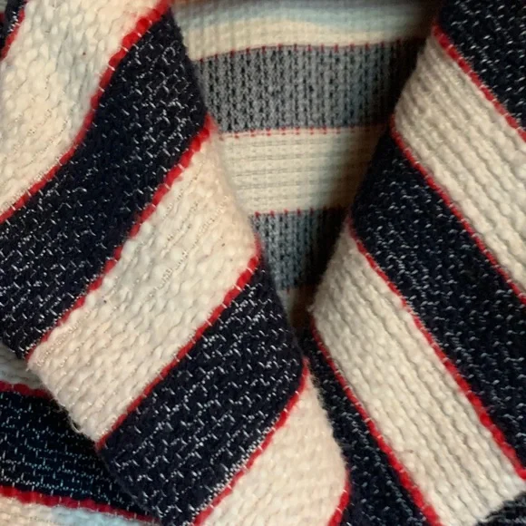 Cabi women’s blazer jacket unlined red cream blue size 8 nautical coastal office - Picture 8 of 17